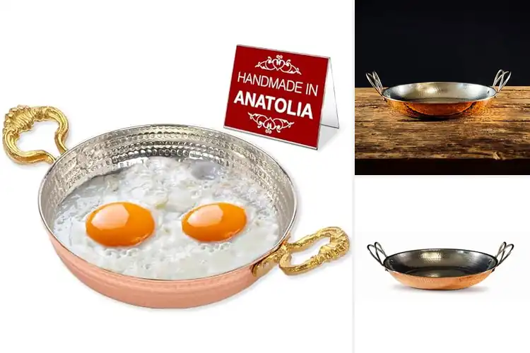 Detailed view of Best 2mm Hammered Copper Pan