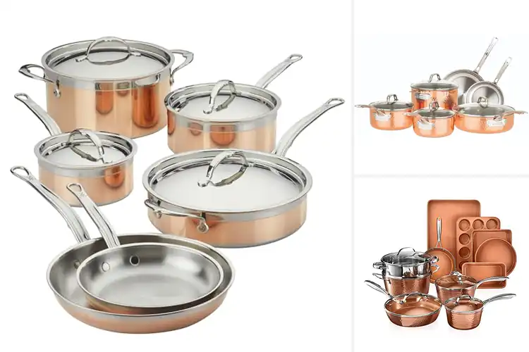 Detailed view of Best Artisan Copper Cookware Sets