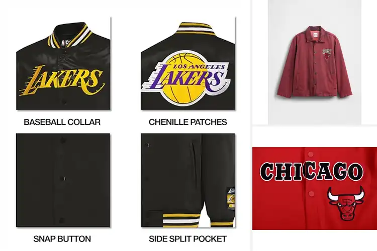 Detailed view of Best Chicago Bulls Jackets