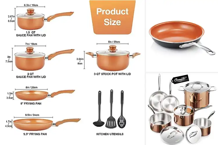 Detailed view of Best Copper Cookware: 10 Top Picks for Style & Performance