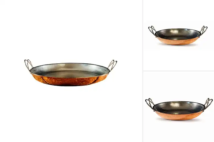 Detailed view of Best Copper Pan For Paella Omelets Crepes
