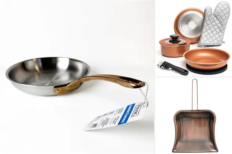 Detailed view of Best Ergonomic Copper Pan Handle