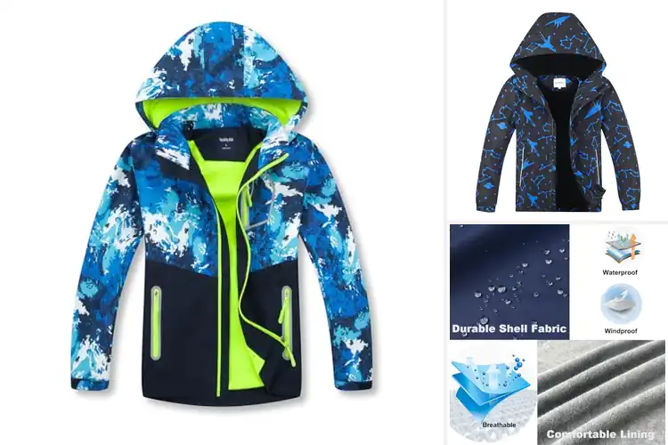Detailed view of Best Fleece Lined Rain Coats For Kids