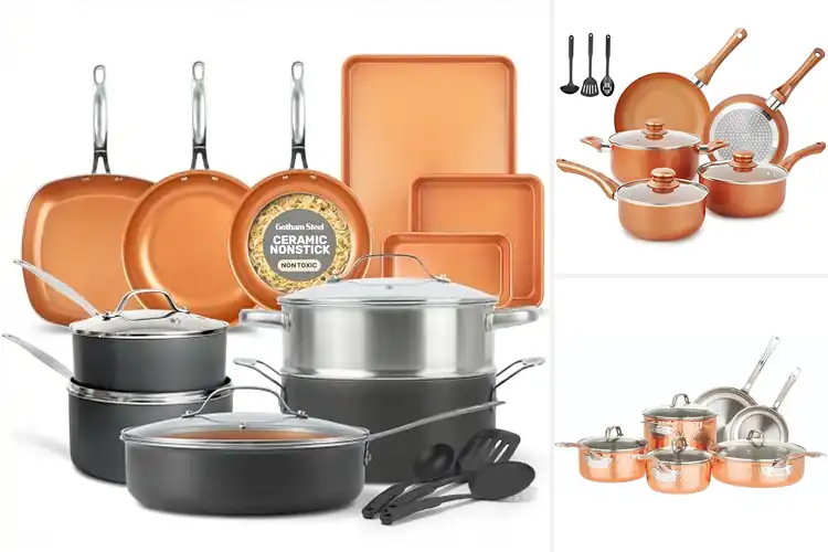 Detailed view of Best Healthier Kitchen Copper Cookware