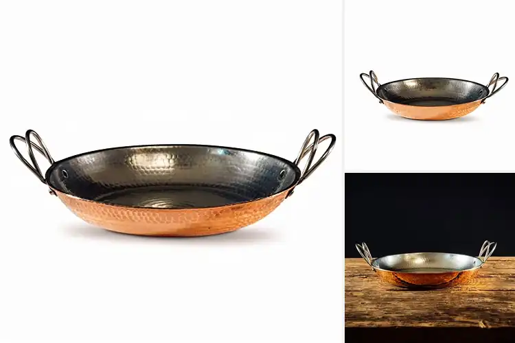 Detailed view of Best Heavy Gauge Copper Skillets