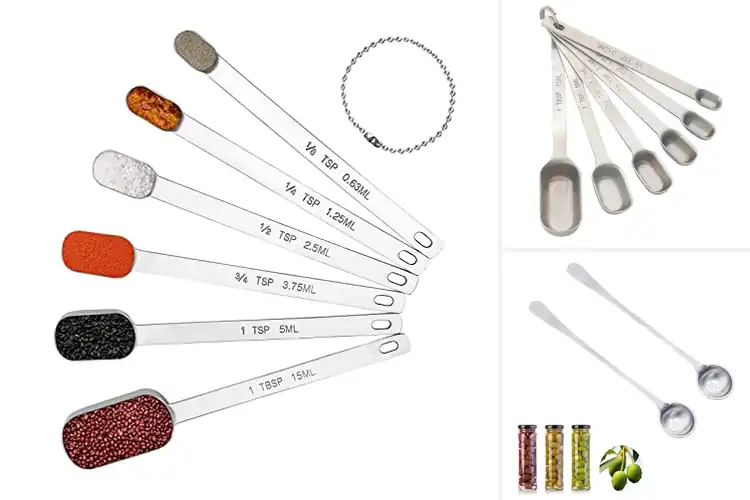 Detailed view of Best Long Handle Deep Jar Spices Spoons
