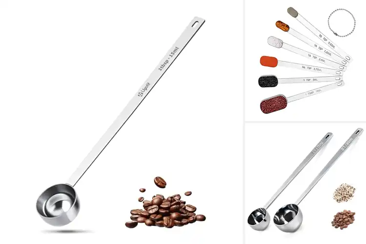 Detailed view of Best Long Handle Measuring Spoons For Deep Jars