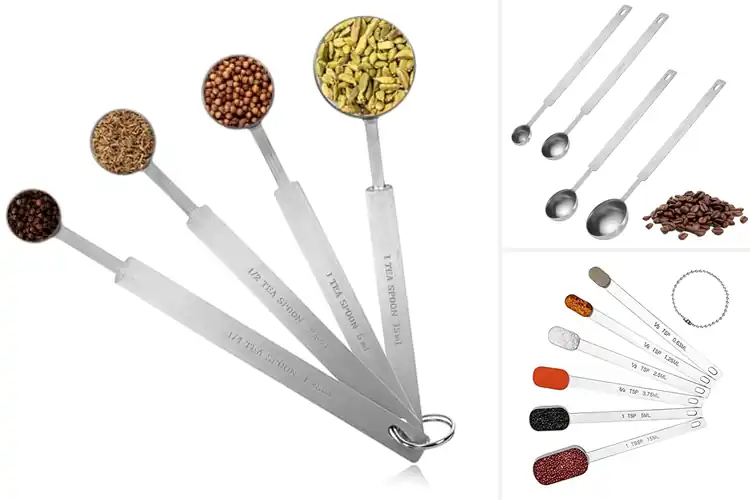 Detailed view of Best Measuring Spoons Stainless Steel Long Handle