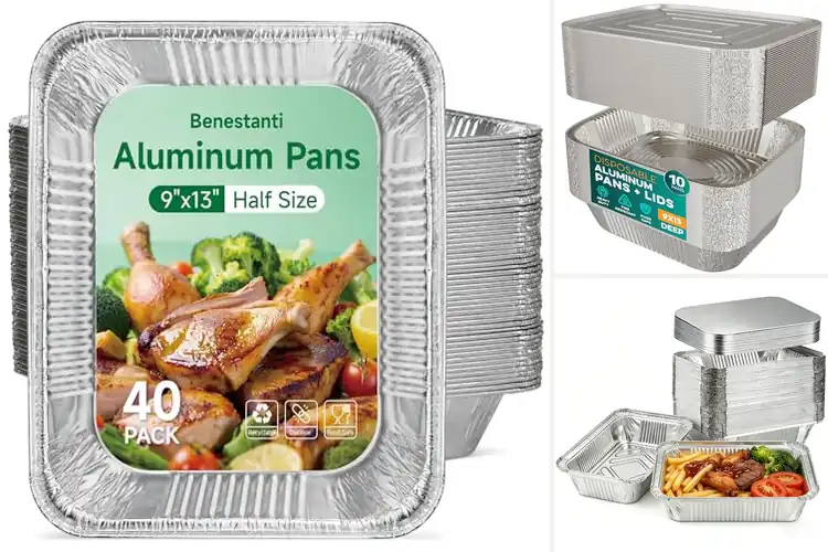 Detailed view of Best Multi Use Aluminum Pans