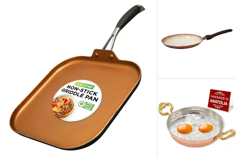 Detailed view of Best Omelette And Crepe Copper Pan