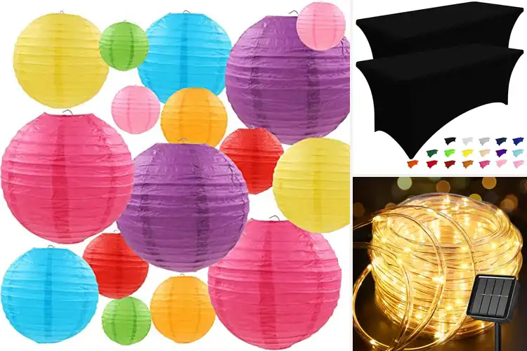 Detailed view of Best Outdoor Party Decorations
