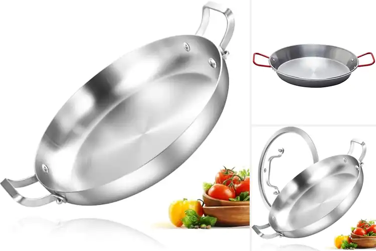Detailed view of Best Paella Pan In 10 Inch Size