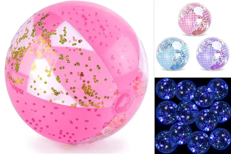 Detailed view of Best Pool Game Beach Ball Glitter
