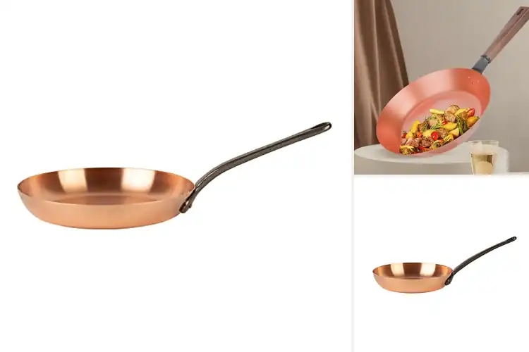 Detailed view of Best Pure Copper Frying Pan