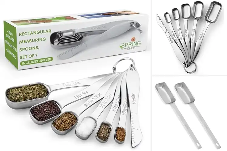 Detailed view of Best Rectangular Measuring Spoon Design