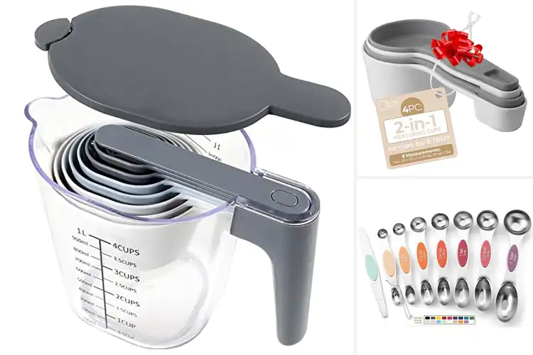 Detailed view of Best Space Saving Stackable Measuring Spoons