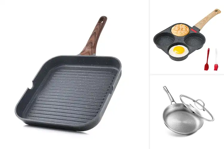 Detailed view of Best Versatile Cooking Pans : Effortless Cooking, Easy Clean